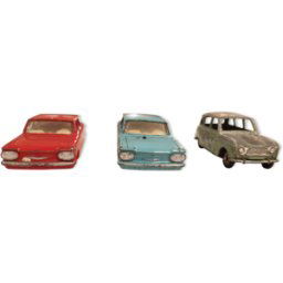 Lot de 3 voitures Dinky toys multicolore