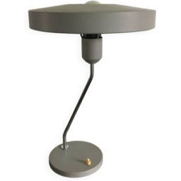Lampe de bureau Romeo de Louis Kalff pour Philips année 60 gris 29x29x42