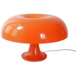 Lampe Nesso Artemide vintage 1960 orange 53x53x35