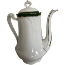 ART Cafetière porcelaine de Limoges blanc 14x0x25
