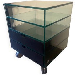 Caisson bureau Marais International design 80 transparent 46x40x58