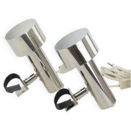 Lampes spots à pince en chrome nickelé pour étagère string, tête de lit. argent 10x21x16