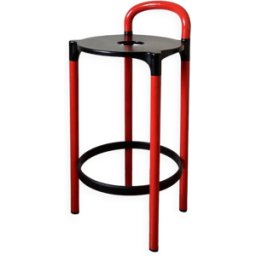 Tabouret de bar Anna Castelli Ferrieri pour Kartell noir 44x45x90