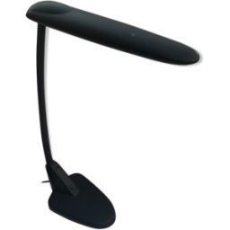 Lampe de bureau Unilux type 511e plastique noir bras & tête orientable design noir 24x16x60