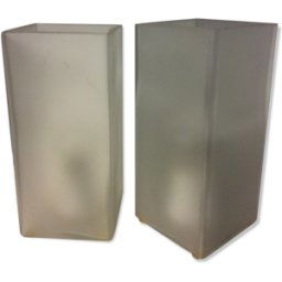 Paire de lampes Ikea vintage transparent 10x10x22