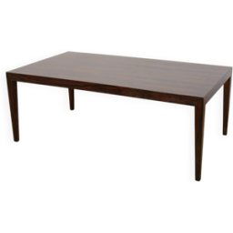 Table Basse Mid-Century en Palissandre par Severin Hansen pour Haslev Furniture Carpentry, 1960s marron 133x75x50