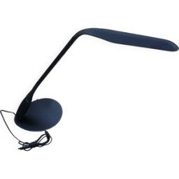 Lampe Cobra par Philippe Michel pour Manade design années 1980 noir 24x29x100