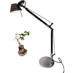 LAMPE ARTEMIDE TOLOMEO MINI argent 54x20x68