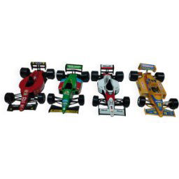 Lot de 4 voitures de course Formule 1 jouets de collection Burago échelle 1:24 multicolore 0x0x0