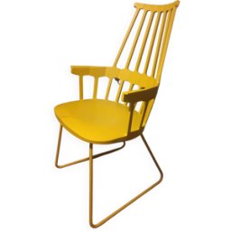 Fauteuil Kartell jaune 58x59x99