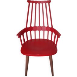 Fauteuil KARTELL rouge 56x50x100