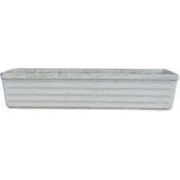 Jardinière en fibrociment années 70 attribuée à la marque Élo France blanc 91x21x20