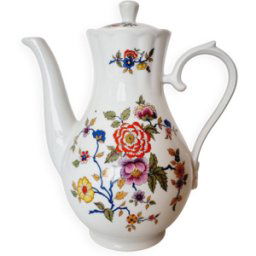 ART Cafetière française en porcelaine de chauvigny multicolore 21x11x25