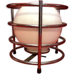 Lampe de table époque 1970 design argent