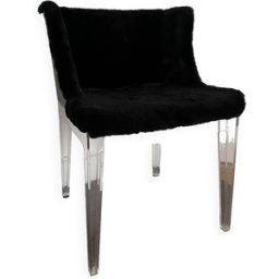 Fauteuil kartell mademoiselle kravitz noir 55x52x74