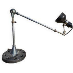 Lampe d'atelier à poser orientable Lumina gris 20x20x40