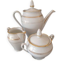 ART Cafetiere porcelaine de sologne blanc 22x10x22