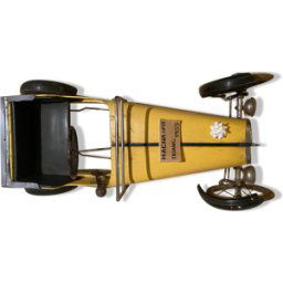 Voiture à pédales Magna Triang 1935 jaune 126x0x45