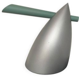 ART Bouilloire Hot Bertaa, Philippe Starck, Alessi argent 16x31x25