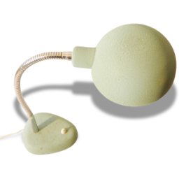 Lampe à poser de bureau industrielle 50's vintage de couleur verte 1950 n2 vert