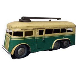 Ancien jouet Joustra 1ere génération Trolley vert 17x40x20