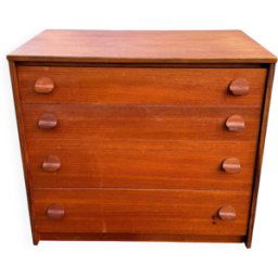 Commode vintage en teck Stag Furniture bois 77x46x72