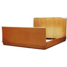 Lit Art Déco en sycomore jaune 153x205x96