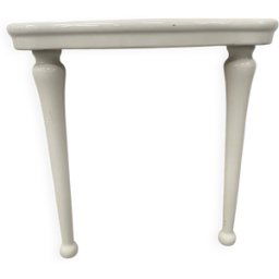 Console de salle de bain Art Déco " Maison Porcher Revin " XX siècle blanc 76x47x77