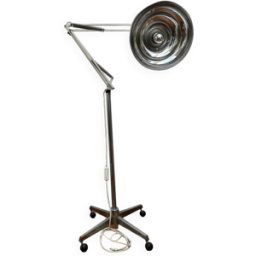 Lampadaire industriel médical argent 61x61x150