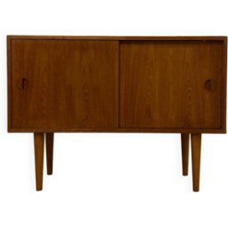 Petit buffet en teck par HG Furniture années 1960 bois 89x30x65
