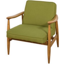 Fauteuil GFM-87 par Juliusz Kedziorek pour Gościcińskie Furniture, Pologne, 1960s vert 65x66x70
