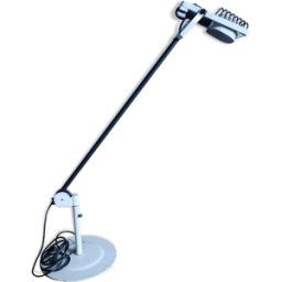 Lampe de bureau Sintesi d'Ernesto Gismondi pour Artemide, 70's blanc 25x0x94