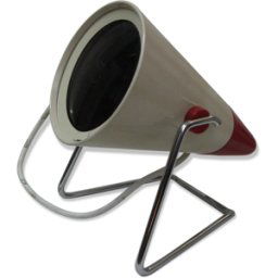 Lampe de table infrarouge de Philips 1960/70 gris 19x19x24