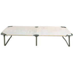 Lit de camp militaire beige 198x68x43