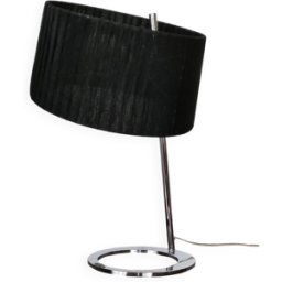 Lampe de salon design K-Lighting by Candibambu - acier inoxydable et textile - post 2000 gris 25x25x43