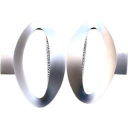 Paire d'appliques d'Eric Solè pour Artemide, Mesmeri modèle, Italie argent 33x0x7