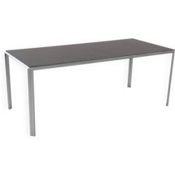 Bureau en aluminium, design scandinave, années 1980, fabrication : Montana Furniture argent 183x83x71