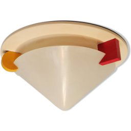 Vintage Ikea ceiling lamp multicolore 45x45x23