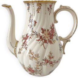 ART Cafetière verseuse en terre de fer Louis XV Sarreguemines multicolore 0x0x0