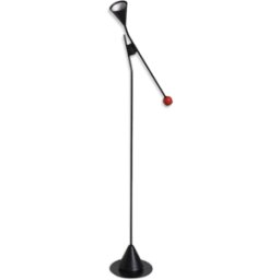 Lamp Ettore adjustable by E Gismondi for Artemide 1980 noir 70x30x110