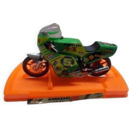 Moto miniature collection kawasaki J. G. - G.P. multicolore 20x7x12