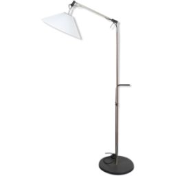 Lampadaire Aggregato de Enzo Mari pour Artemide de 1976 gris 52x52x190