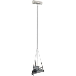 Lampadaire vintage par Frattini pour Artemide argent 30x30x185