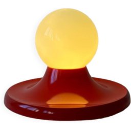 Lightball Achille et Pier Castiglioni Flos rouge 32x32x24