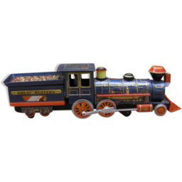 Train à vapeur "Great Western multicolore 52x10x14