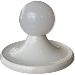 Plafonnier Light Ball de Achille Castiglioni, édition Flos, 1960 blanc 42x42x28