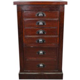 Apothecary furniture in mahogany Netherlands 1930s bois 48x45x79
