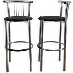 Tabourets Calligaris noir 40x24x80