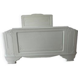 Cadre de lit art déco vert 181x140x122