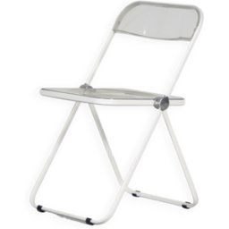 Chaise pliante « Plia » des années 1970 par Giancarlo Piretti pour Castelli, Italie blanc 47x50x75